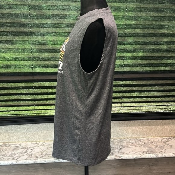 Women’s Get Lost in the Great Outdoors Bug Logo Front Grey Tank Top Size Large - Picture 2 of 7